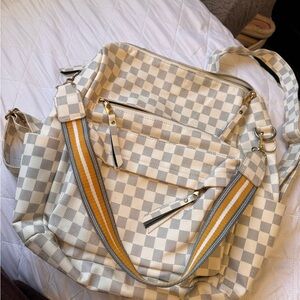 Stylish Checkered Women's Bag